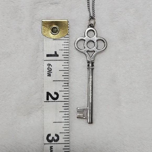 Tiffany & Co. Crown Key Silver Necklace - Picture 6 of 8